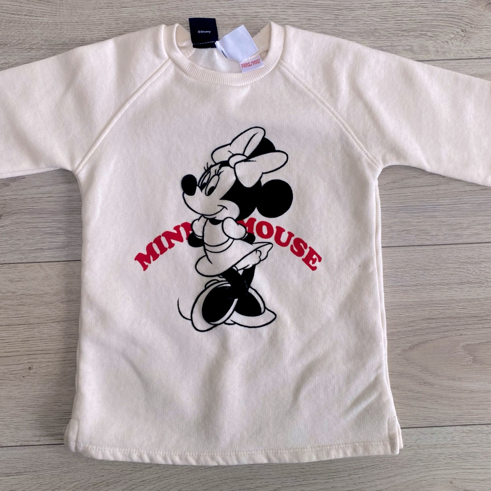 Zara & Disney Minnie Mouse Cream Kids Shirt